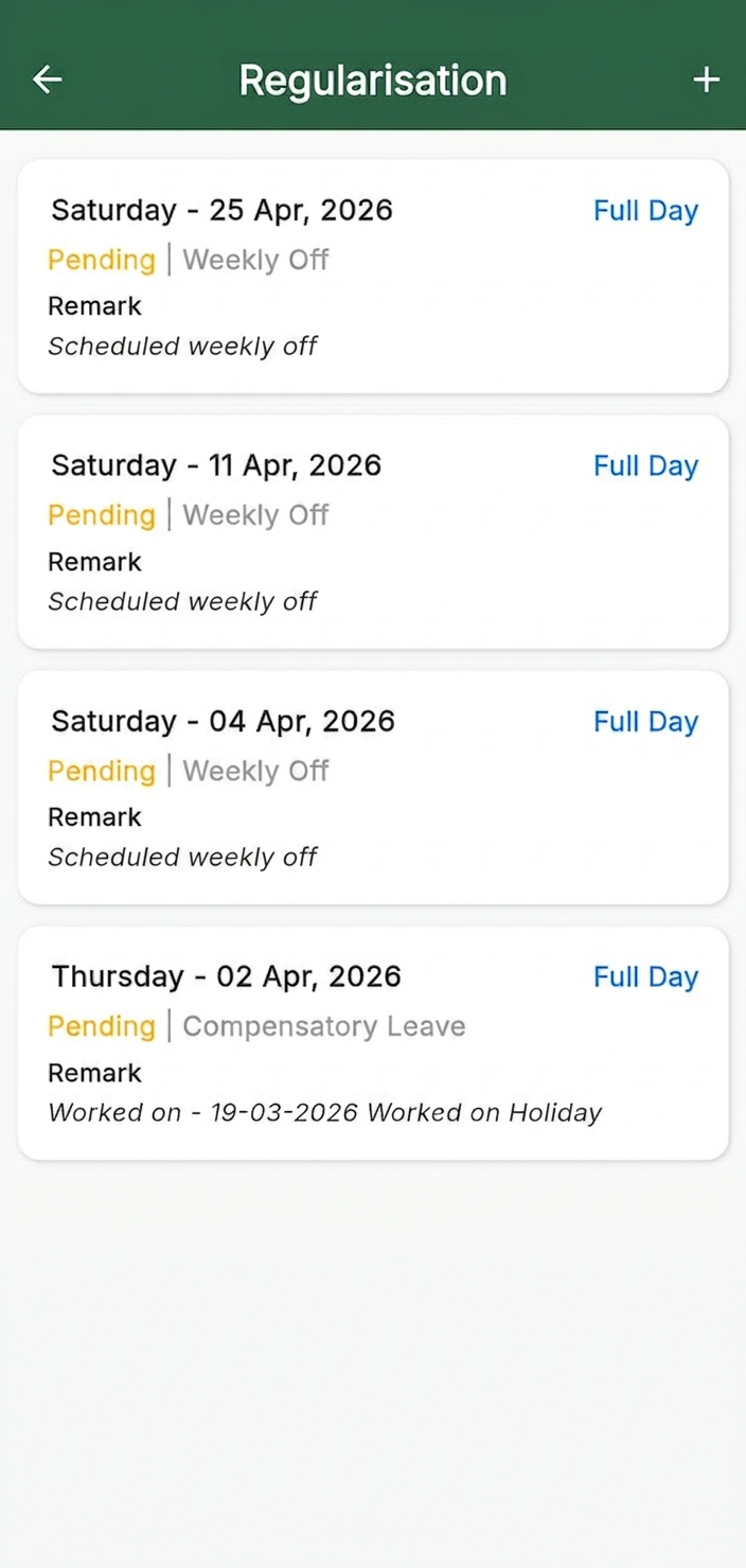 Ander Baher app screenshot — Regularisation